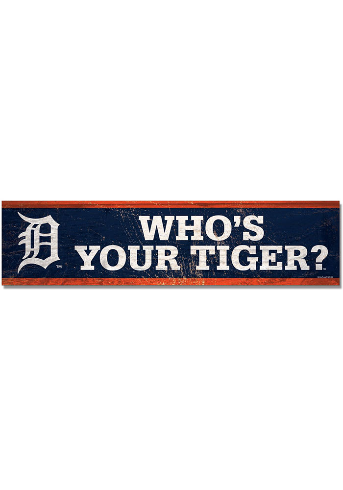 Detroit Tigers 1.5x6 Wood Magnet