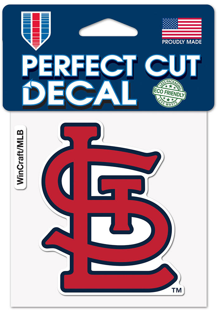 St Louis Cardinals 4x4 inch Auto Decal - Red