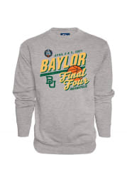 Baylor Bears Mens Grey 2021 Final Four Long Sleeve Crew Sweatshirt
