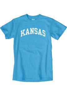Kansas Jayhawks Light Blue Classic Arch Short Sleeve T Shirt