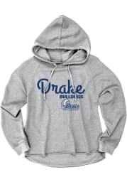 Drake Bulldogs Womens Grey Bampot Hooded Sweatshirt