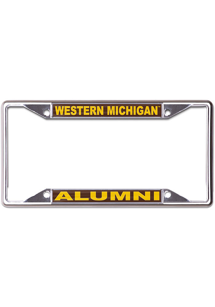 Western Michigan Broncos Alumni Metallic License Frame