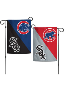Chicago Cubs House Divided Garden Flag