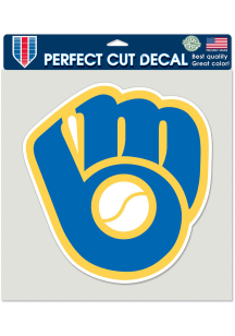 Milwaukee Brewers 8x8 inch Auto Decal - Blue