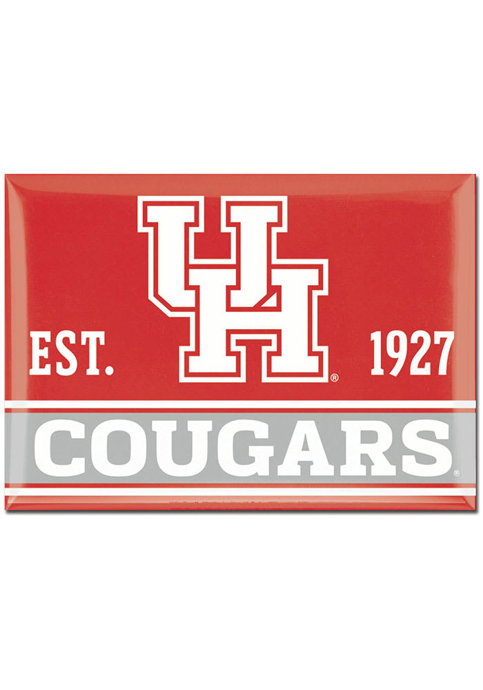 Houston Cougars 2.5 x 3.5 Inch Metal Magnet