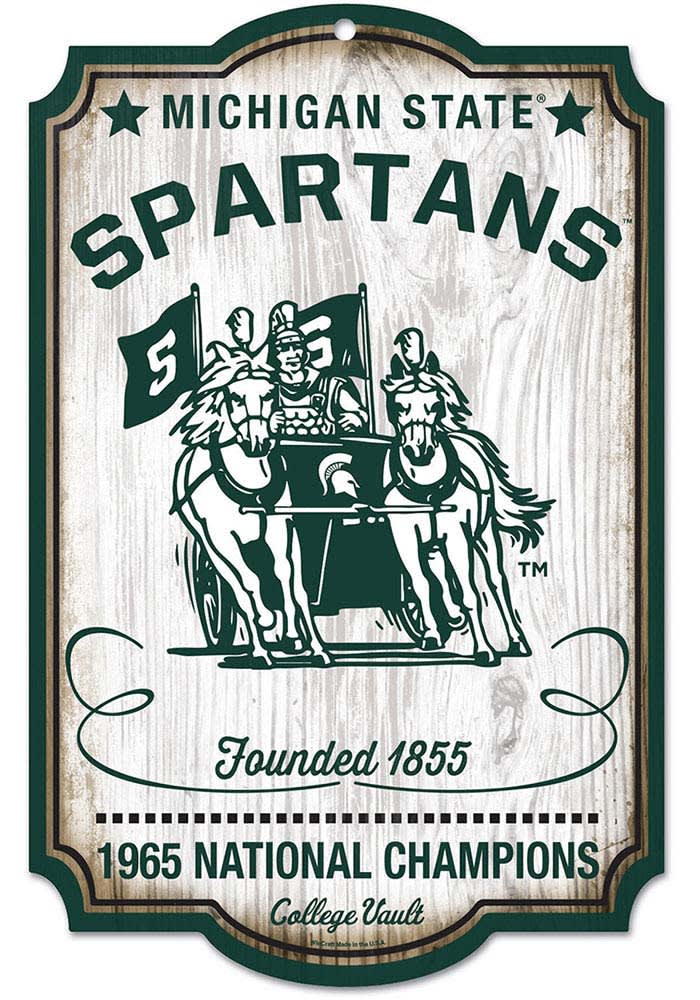 Michigan State Spartans retro Sign
