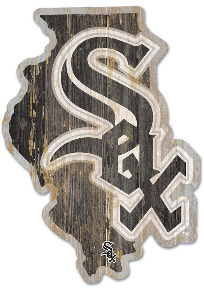 Chicago White Sox state shape Sign