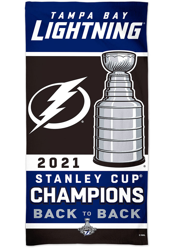 Tampa Bay Lightning 2021 Stanley Cup Champion Beach Towel