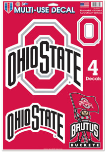 Ohio State Buckeyes Red  11 x 17 Multi Use Decal