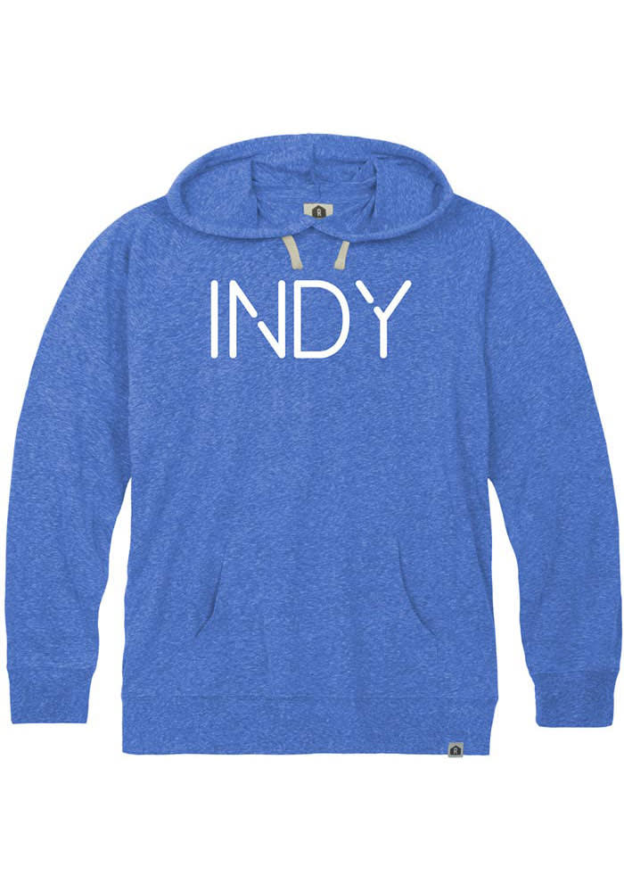 Rally Indianapolis Mens Blue Disconnect Indy Long Sleeve Hoodie