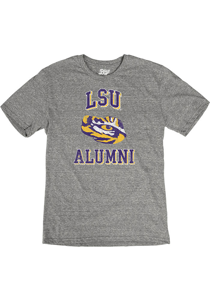LSU Tigers Grey Alumni Short Sleeve Fashion T Shirt
