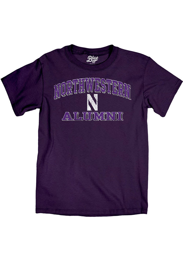 Northwestern Wildcats Purple Alumni Short Sleeve T Shirt