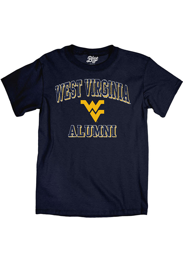 West Virginia Mountaineers Navy Blue Alumni Short Sleeve T Shirt