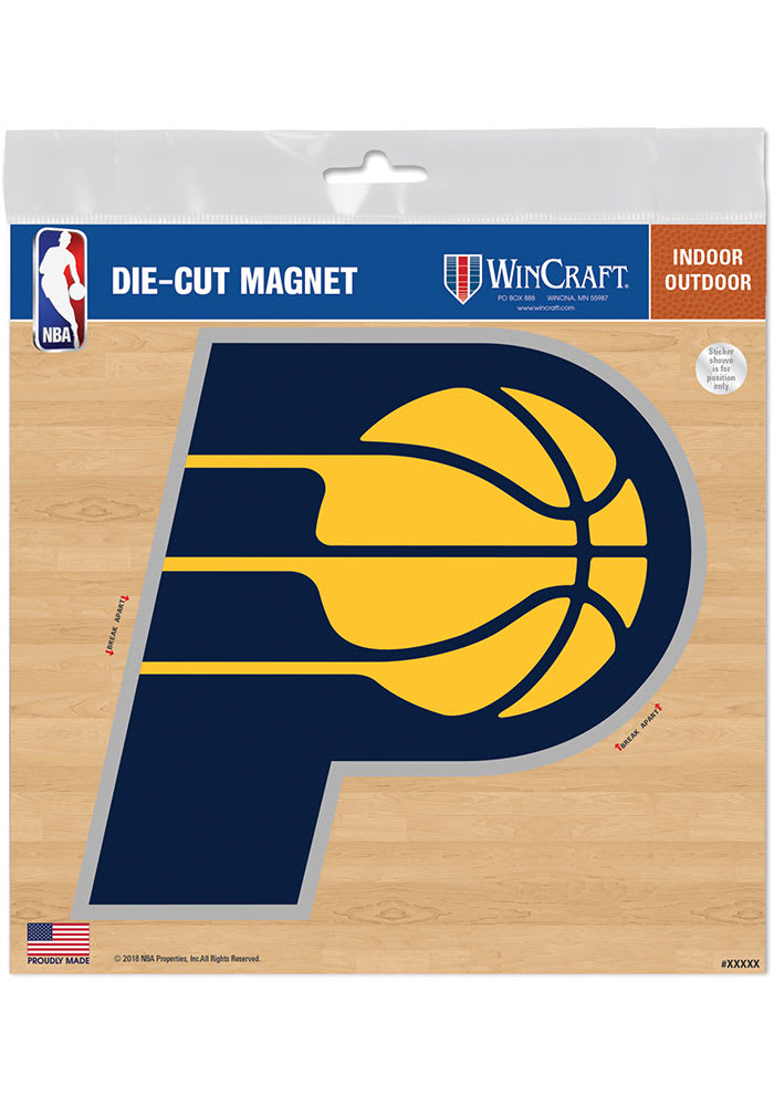 Indiana Pacers 6x6 Logo Car Magnet - Navy Blue