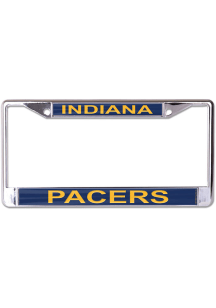 Indiana Pacers Metallic Printed License Frame