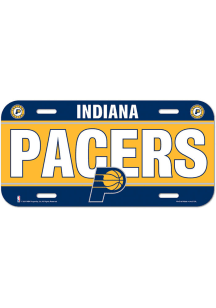 Indiana Pacers Team Name Plastic Car Accessory License Plate