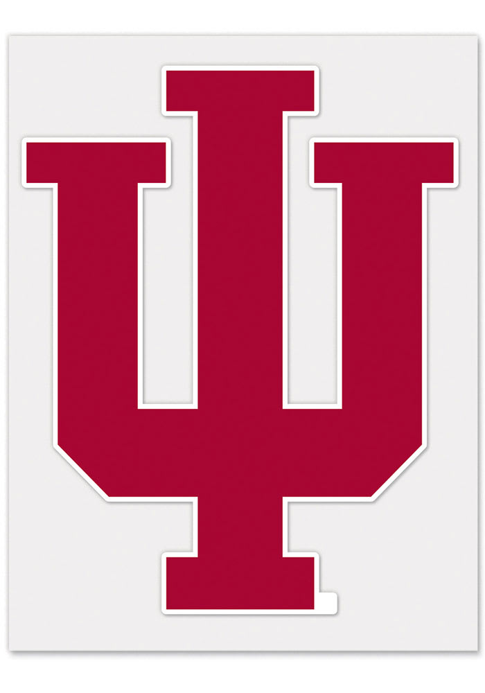 Indiana Hoosiers 4x6 Team Color Auto Decal - Red