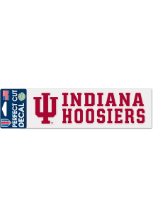 Indiana Hoosiers 3x10 Slogan Auto Decal - Red