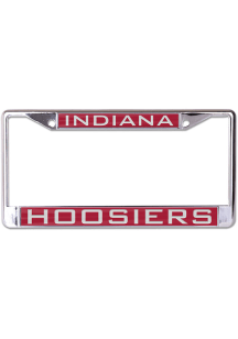 Indiana Hoosiers Red  Metallic License Frame