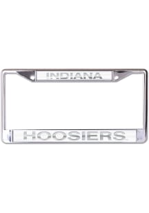 Indiana Hoosiers Silver  Frosted License Frame