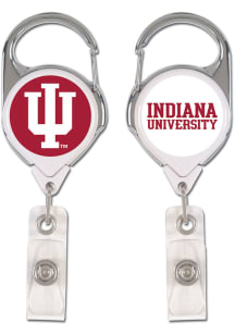 Red Indiana Hoosiers Premium Badge Holder