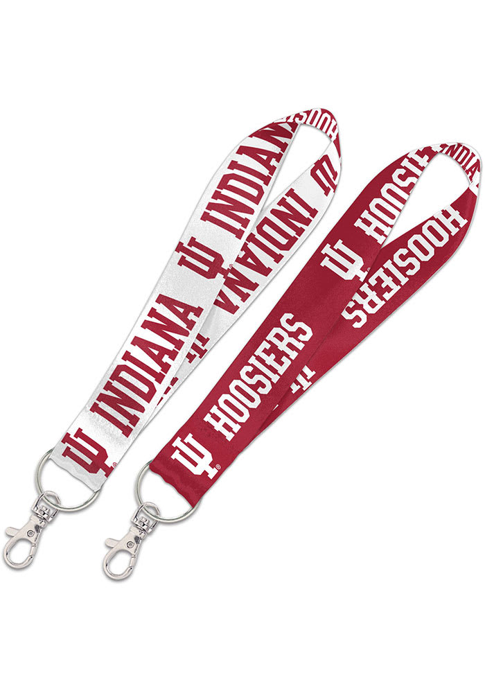 Indiana Hoosiers Lanyard With Detachable Buckle 1" Width - Heathered