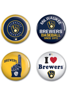 Milwaukee Brewers 4 pack Button