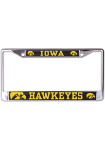 Iowa Hawkeyes Gold  Metallic Printed License Frame