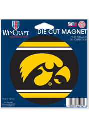 Iowa Hawkeyes Die Cut Car Magnet - Gold