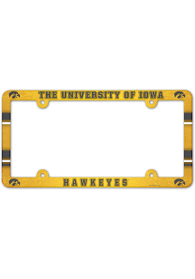 Iowa Hawkeyes Plastic Full Color License Frame