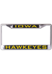 Iowa Hawkeyes Gold  Team Name Inlaid License Frame