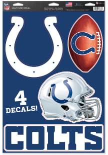Indianapolis Colts 11x17 4 Pack Auto Decal - Navy Blue