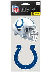 Indianapolis Colts 2pk Ultra Auto Decal - Navy Blue