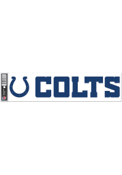 Indianapolis Colts 3x12 Bumper Sticker - Navy Blue