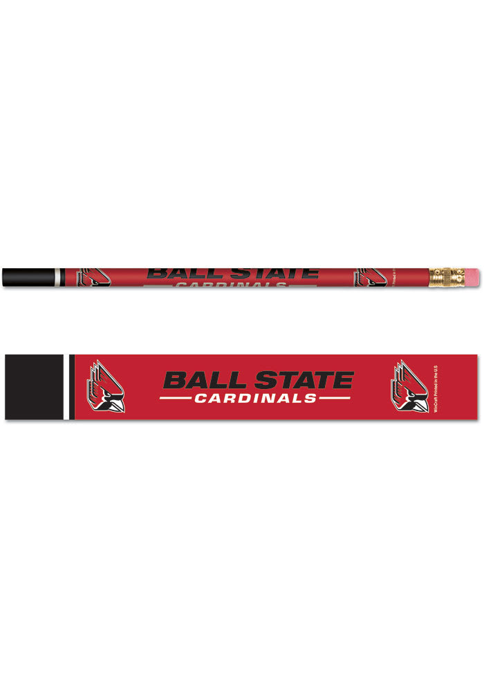 Ball State Cardinals 6 Pack Pencil