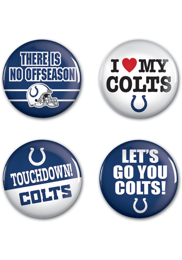 Indianapolis Colts 4 Pack Button
