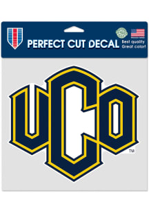 Central Oklahoma Bronchos 8x8 Perfect Cut Color Auto Decal - Navy Blue