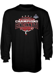 Cincinnati Bearcats Black 2021 AAC Champions Long Sleeve T Shirt