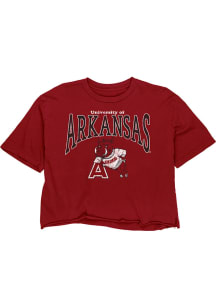 Arkansas Razorbacks Womens Cardinal Reserve Short Sleeve T-Shirt