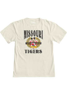 Missouri Tigers Womens Ivory Olive Mickey Short Sleeve T-Shirt