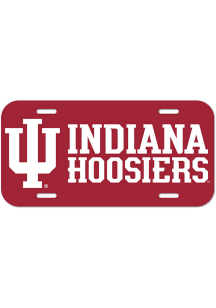 Indiana Hoosiers Plastic Car Accessory License Plate