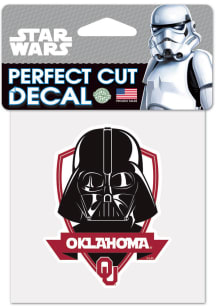Oklahoma Sooners Darth Vader 4x4 Auto Decal - Red