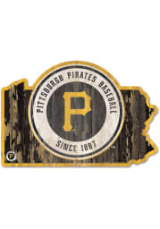 Pittsburgh Pirates state shape Sign
