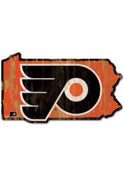 Philadelphia Flyers state shape Sign