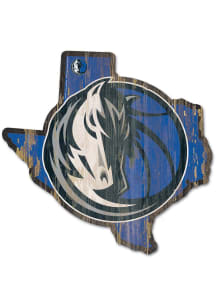 Dallas Mavericks state shape Sign
