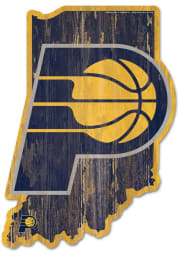 Indiana Pacers state shape Sign