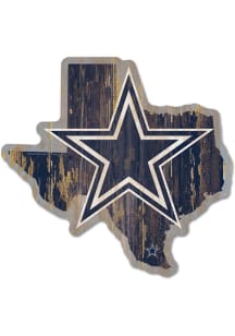Dallas Cowboys state shape Sign