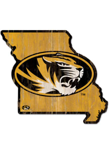 Missouri Tigers state shape Sign