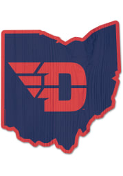 Dayton Flyers state shape Sign