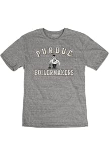 Purdue Boilermakers Grey Number One Short Sleeve Fashion T Shirt